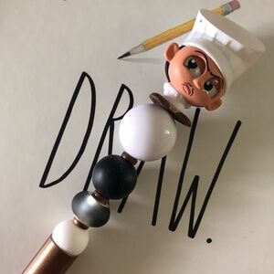 Disney Doorables: Ratatouille: Skinner handmade beaded pen